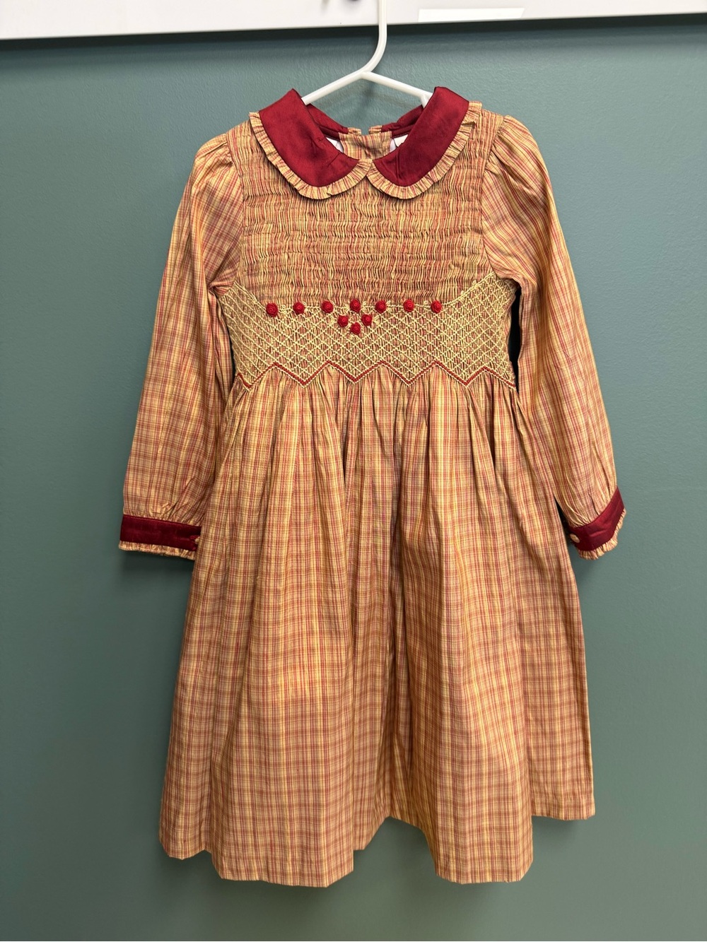 Vintage Laura Ashley silk smocked dress